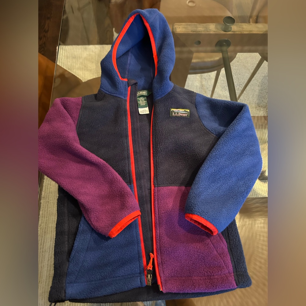 L.L.Bean hooded fleece zip- front jacket